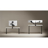 Thinking Works 2:22 Curve dual monitor arm in matte black, alternate angle
