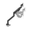 Thinking Works 2:22 Curve single monitor arm in matte black, alternate angle